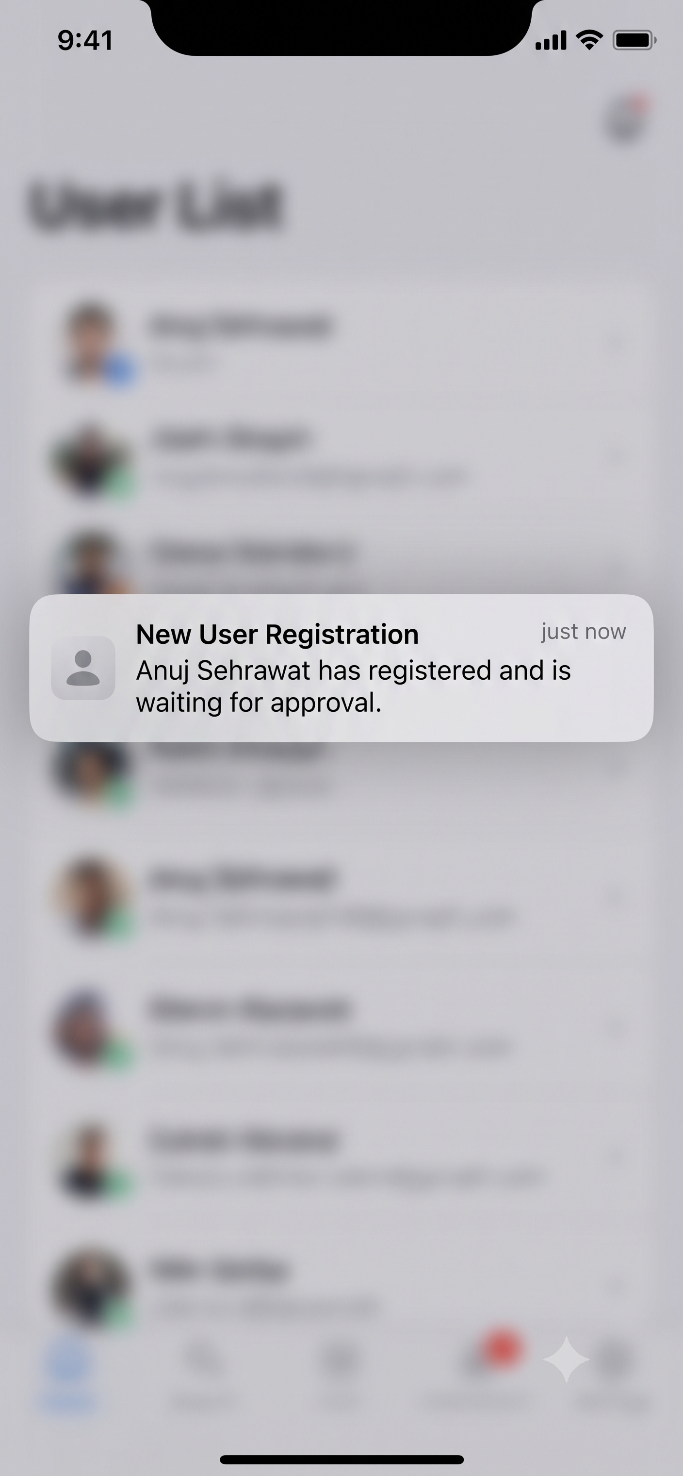 Notification Alert
